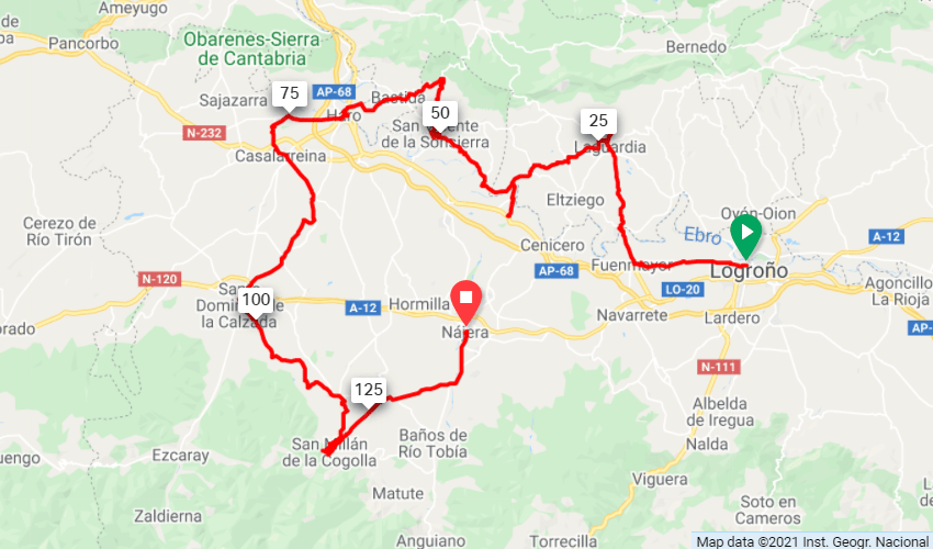 Rioja Historic Tour Map