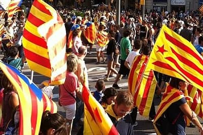 Barcelona Catalan Flags