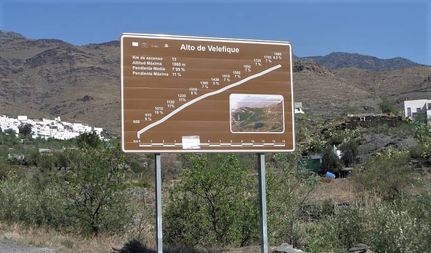 Puerto de Velefique Sign