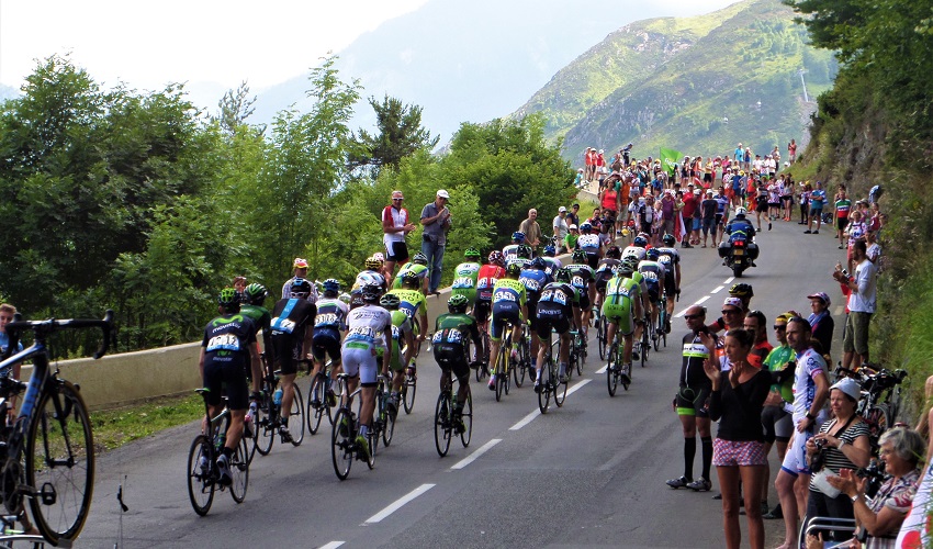 Pla d'Adet during the Tour de France